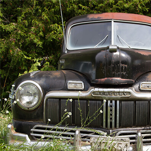 Old Mercury Eight Car